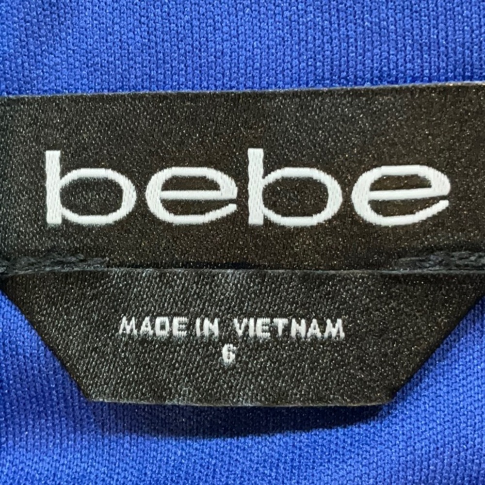 Bebe Elegant Blue Halter Jumpsuit size 6 - Picture 8 of 8